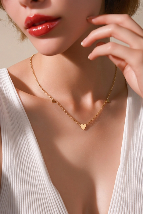 cadena corazones