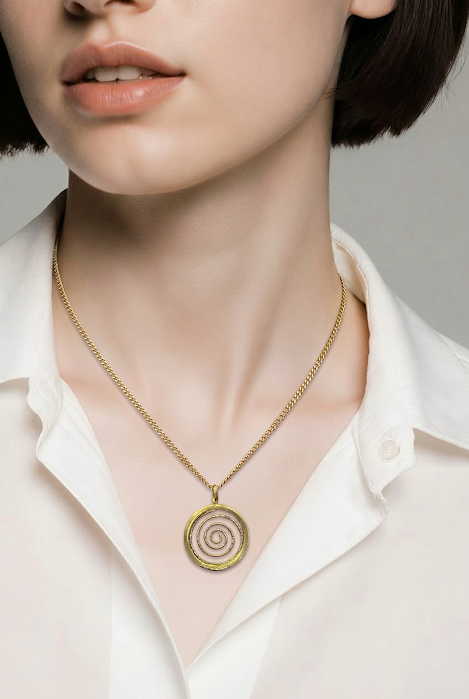 collar redondo oro