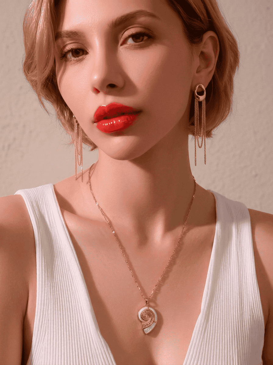 conjunto collar y aretes